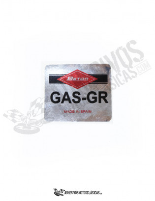 Betor GAS-GR Chromed Sticker