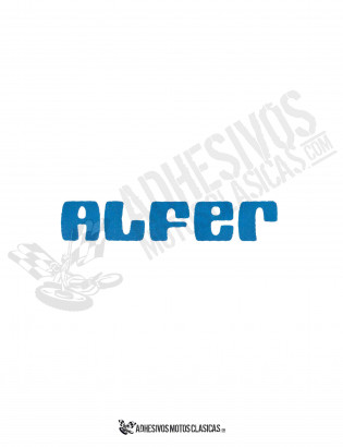 ALFER blue Sticker