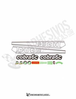 Cobra 6C PUCH Stickers KIT