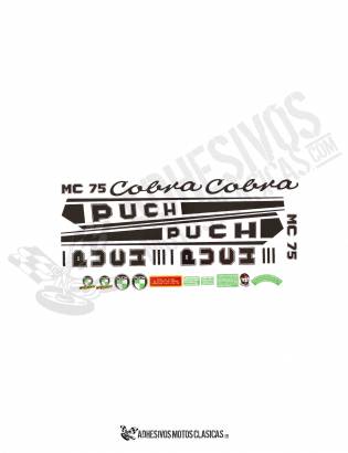 Cobra MC 75 PUCH Stickers KIT