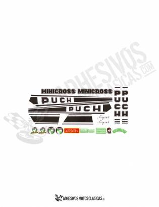 Juego de Adhesivos PUCH Minicross Super