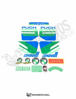 JUEGO DE Adhesivos PUCH Condor 3 amarilla