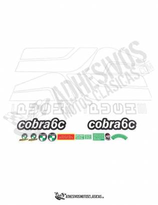 Cobra 6C PUCH Stickers KIT