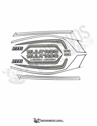 BULTACO Metralla GTS Gray Stickers kit