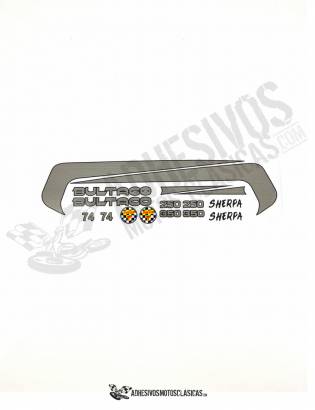 BULTACO Sherpa 74 - 250 - 350 Stickers KIT