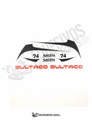 Juego de Adhesivos Bultaco Sherpa 74