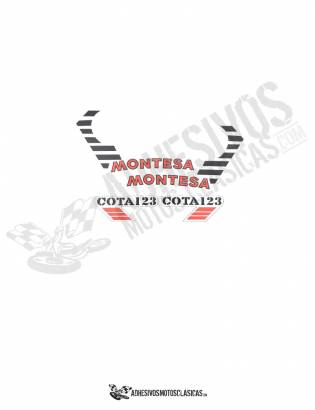 juego de Adhesivos MONTESA Cota 123