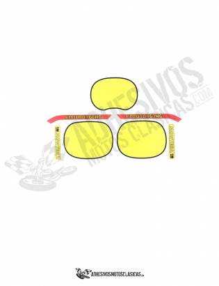 yellow MONTESA Enduro 360 H6 Stickers kit