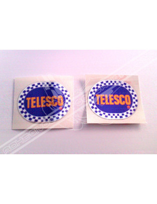 Chrome Sticker - Blue Telesco