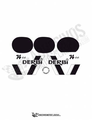 DERBI TT8 complete Stickers kit