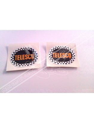 Chrome Sticker - Black Telesco