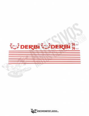 Juego de Adhesivos DERBI Sport Coppa 74