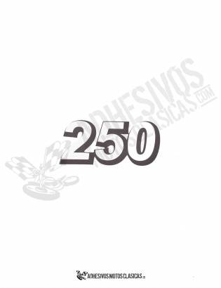 DERBI black 250cc Stickers