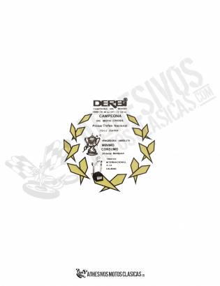 DERBI Black Laurel championships Sticker