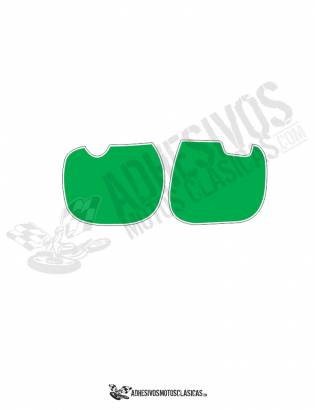 DERBI RC Number Panels GREEN Stickers