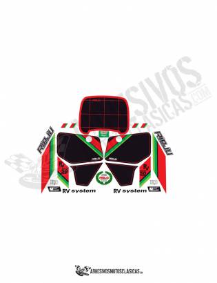 black Rieju rv 50 stickers kit