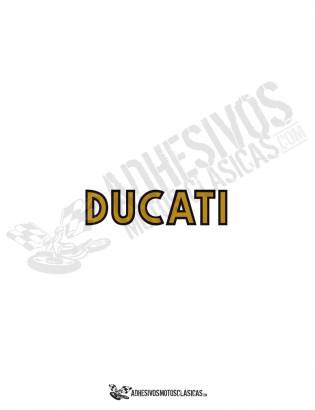 gold DUCATI fender Sticker