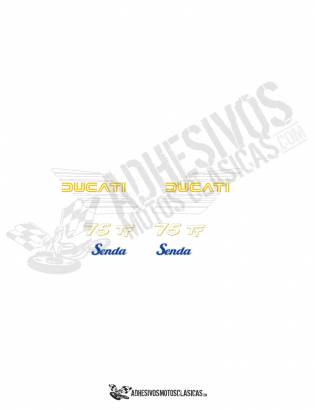 DUCATI Senda 75 TT Stickers kit