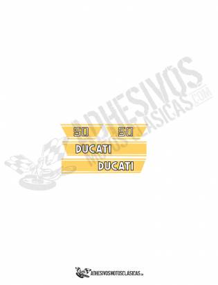 DUCATI 50 TS YELLOW Stickers kit