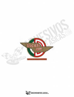 Adhesivo logo DUCATI 125 ts