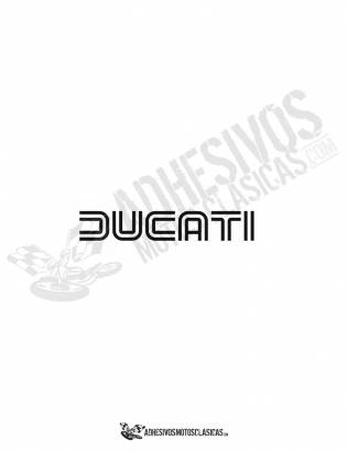 DUCATI black logo stickers
