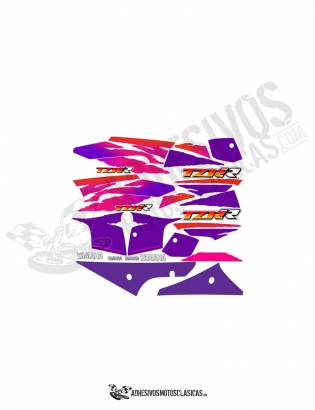 White YAMAHA TZR 80 RR Stickers KIT