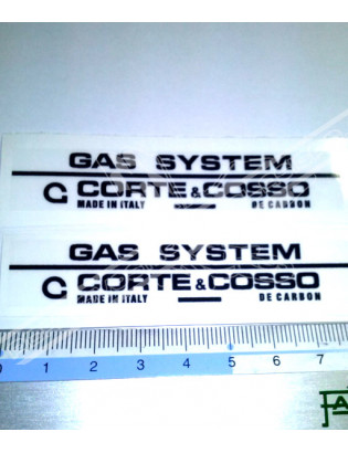 CORTE & COSSO - Gas System Stickers