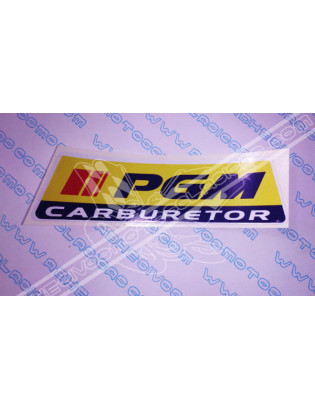 PGM Carburetor Sticker