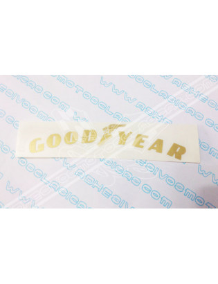 Gold GOODYEAR Sticker